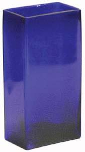 76/cs DB000-85009-CL 8 Rectangle Square Vase [8 tall, 2.75 x4 opening] B315, Clear 12 pk, $5.