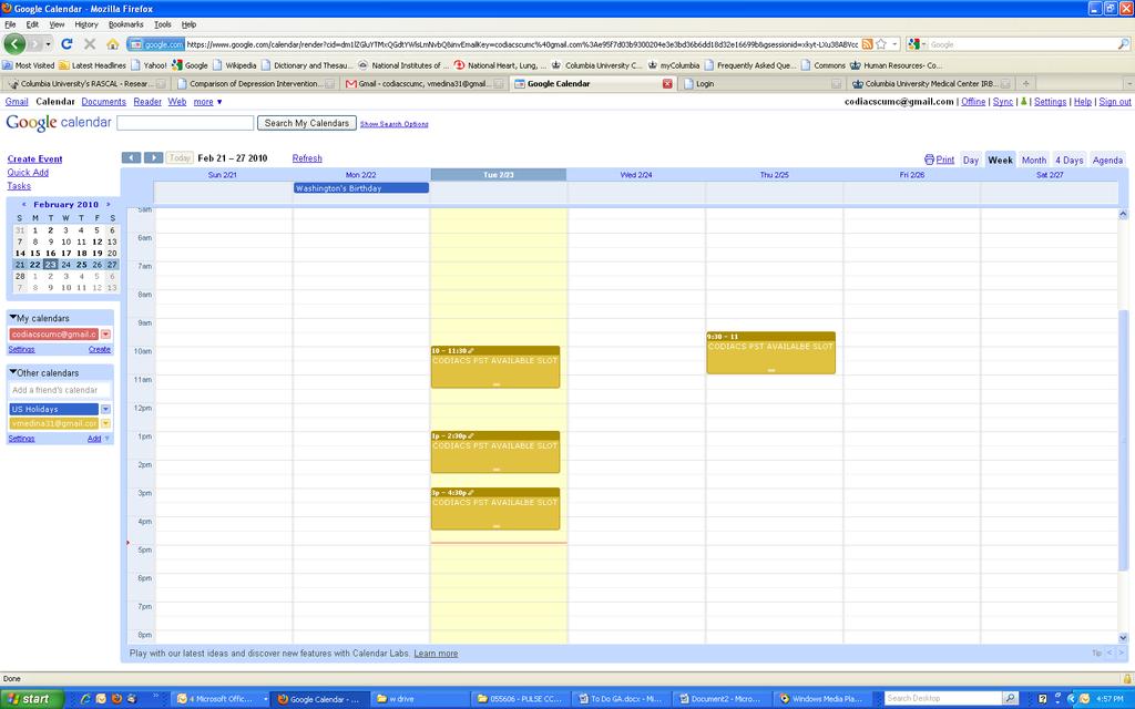 APPENDIX D. How to Schedule a PST Session. All PST sessions will be scheduled using Google calendars. The centralized PST treatment specialist will manage their own calendars.