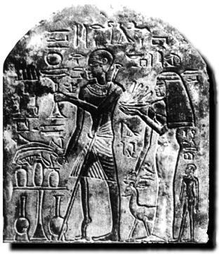 Viruses in Ancient History First ever written record of a virus infection, 1580 1350 BC: an Egyptian stele depicts a temple priest showing typical clinical signs of paralytic poliomyelitis.