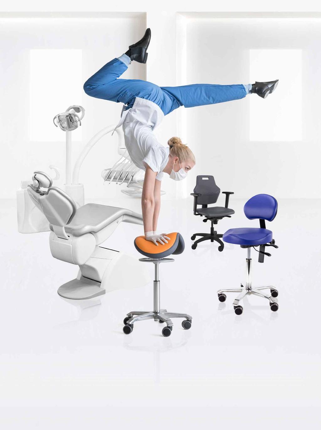 sit healthy, work comfortable As an oral healthcare professional, you don t have to put yourself in strange postures to
