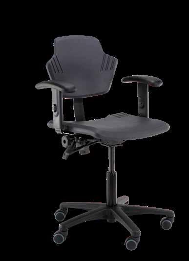 Good laboratory chair with basic functionalities. Easy to clean.