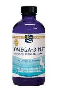 Omega-3 Pet Medium to Large Breed Dogs Nordic Naturals Omega-3 Pet products are an excellent source of the important omega-3 fatty acids EPA and DHA.