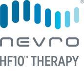 HF10 therapy, delivered by the Nevro Senza System, is the high-frequency spinal cord stimulation technology operated at 10,000 Hz designed to aid in the management of chronic intractable pain of the