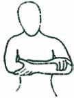 2. Shoulder abduction Sitting. Support your affected arm with your other hand under the elbow. Gently lean forward. Rock your affected arm from side to side as far as your pain allows. 3.