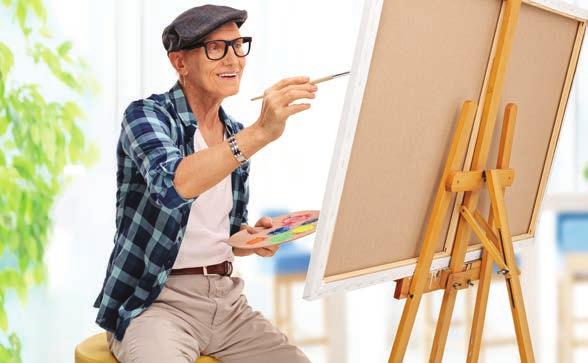 older adult Creative Arts Art for Older Adults: Beginner Appreciate art? Explore the styles of famous artists like Claude Monet, Vincent Van Gogh and Jackson Pollock.