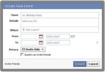 BUILDING A GUEST LIST USING FACEBOOK Facebook can be utilized in the process of planning and creating your guest list.