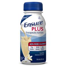 ENSURE PLUS provides concentrated calories and protein to help patients gain or maintain healthy weight.