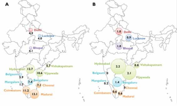 India: Historically, HIV sentinel surveillance has been the primary source of seroprevalence data among key populations in India between 2003 and 2010.