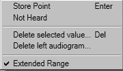 To record not heard, right mouse click on the InSituGram screen and select Not Heard from the drop-down menu Place the hearing instrument in the patient s ear, ensuring that the ear