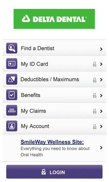 Already got an account? Log in! Features: A. Online Services (register or log in): See benefits, eligibility, deductibles and maximums; check claims; view or print an ID card B. Find a dentist C.