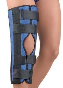 Knee Tri-Panel Knee Immobilizer Popular universal knee immobilizer has adjustable side panels to fit a range of sizes.