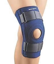 SIZE MEASUREMENT XS 12-13 SM 14-15 MD 16-17 LG 18-19 XL 20-21 XXL 22-23 XXXL 24-25 * PRIVATE PAY ONLY Knee *Stabilizing Knee Support with Straps Neoprene sleeve with four flexible spiral stays for