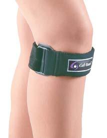 Strap applies uniform compression which helps guide the patella and improve tracking. Includes a uniquely designed viscoelastic insert that provides consistent and focused compression.