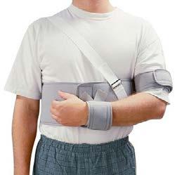 Shoulder Shoulder Immobilizer Soft foam arm, wrist and chest bands are completely covered with comfortable brushed fabric.