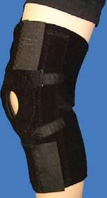 pull-tabs to adjust pressure from outside of support Medial and lateral spiral stays Universal right or left, one size fits