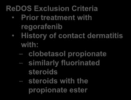 History of contact dermatitis with: clobetasol propionate similarly