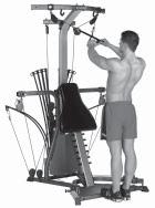 Shoulder Exercises Crossover Rear Delt Rows Elbow Flexion Anterior and Middle Deltoids Standing facing Power Rod unit Center Cross Bar Narrow Pulleys Maintain a 90 angle between your upper arms and