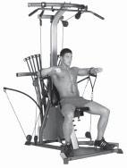 Do not swing your arms upward or move your trunk during this exercise. Lift your chest, keep your knees bent and feet on Standing Platform. Grasp the, palms facing each other.