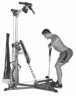 Back Exercises Bent Rear Delt Row Latissimus Dorsi; Teres Major; Rear Deltoids; Biceps Standing facing Power Rod unit Squat Pulley Frame Lift your chest, keep your knees bent and feet on Standing