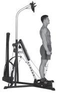 Arm Exercises Concentration Biceps Curl Flexion (in supination) Biceps Standing facing right or left Squat Pulley Frame Keep your knees bent and feet on Standing Platform.