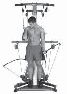 Straighten the Squat Cable arm and bend the Lat Cable arm at a 90 angle from your upper arm.