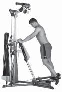 Leg Exercises Standing Hip Extension (knee flexed) Gluteus Maximus Standing facing Power Rod unit Hand Grip on Arch of Foot (see Page 4) Squat Pulley Frame Standard Pulleys Keep your knees slightly