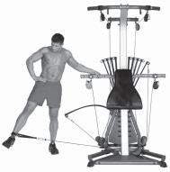 Standing Hip Adduction Gluteus Medius; Adductor Longus Stand facing left or right Hand Grip on Ankle (see Page 4) Squat Pulley Frame Standard Pulleys Attach the Hand Grip to the Cables farthest from