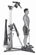 Leg Exercises Gluteus Maximus Standing facing outward Squat Bar Squat Pulley Frame Standard Pulleys Keep your knees slightly bent and feet on Standing Platform.