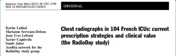 on-demand CXR s ordering Associated with no increase in un-scheduled CXR s Was of higher clinical value than routine daily CXR