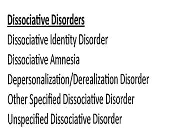 , ataque de nervios) Persistent complex bereavement disorder Dissociative Disorders;