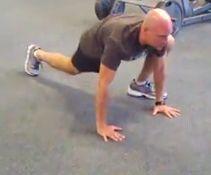 Workout A Spiderman Climb Brace your abs. Start in the top of the pushup position.
