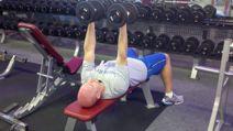 Close-grip DB Chest Press Hold the dumbbells with your palms turned