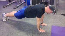 Workout B Close-Grip 3/4 th Rep Pushups With your hands inside shoulder-width apart and maintaining a straight line with your body, lower