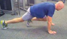 Workout B Mountain Climbers Brace your abs. Start in the top of the push-up position.
