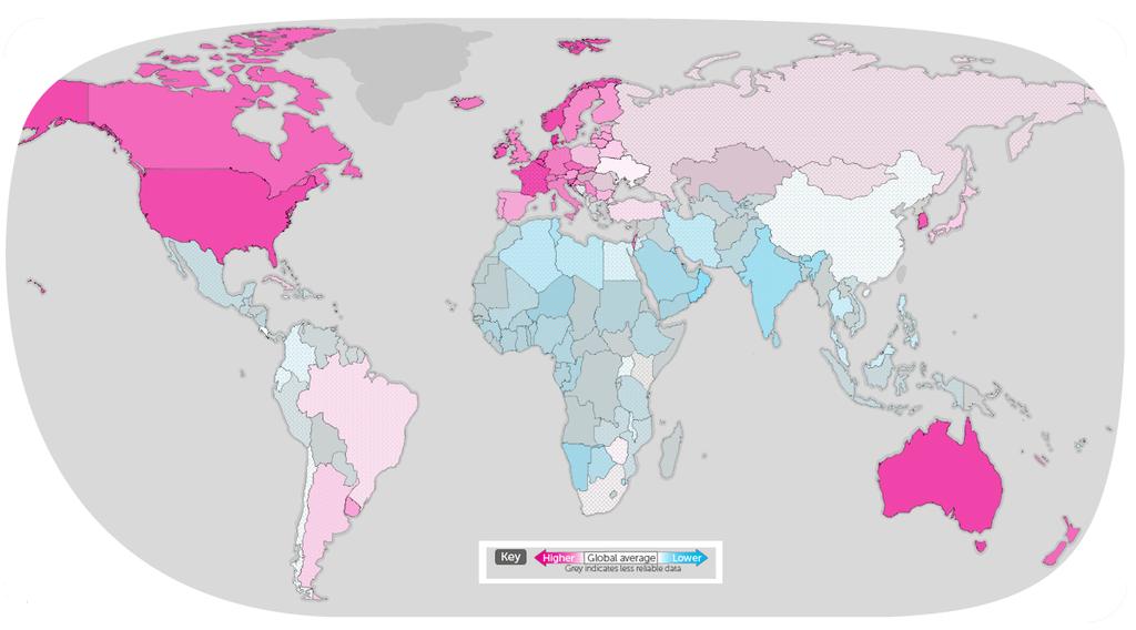 Worldwide Cancer Incidence Worldwide