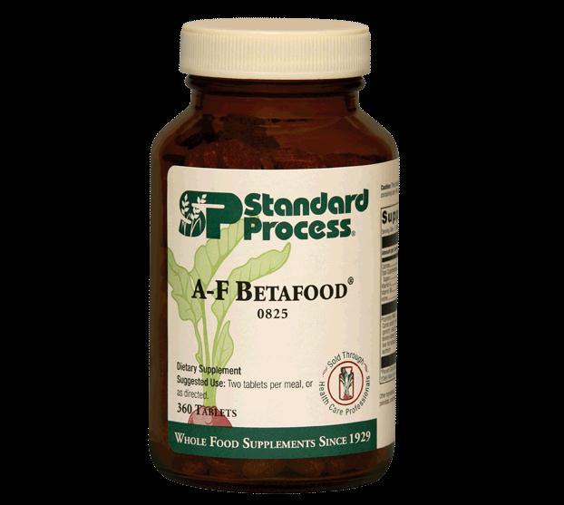 Liver, gallbladder, and cholesterol management A-F Betafood is an excellent all-around product to support: Bile production in liver and healthy bile flow in gallbladder Processing of fats