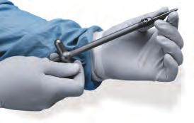 The appropriate Screw length is determined by using the depth gauge on the Pedicle Probe or the Reamer Probe.