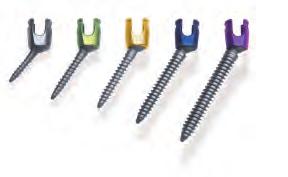 Multi-axial Screws Multi-axial Screw Consists of four (4) components: the Screw shank, the tulip portion of the Screw, and two internal locking rings The
