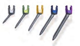 Multi-axial And Fixed Head Screws Available in diameters of: