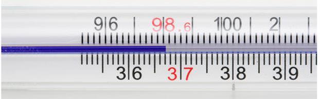 Normal Body temperature: The ideal core body temperature is 98.6 F or 37.0 C. However, the value 98.2±1.3 F or 36.8±0.