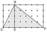 3.1.8 Suvalise kolmnurga pindala valemi tuletamine Ülesanne 1. Pinguta oma geotahvlile ristkülik külgedega 7 ja 4 ühikut ning selle sisse kolmnurk nagu näidatud joonisel: Täida lüngad või selgita.