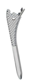 Proximal Reamer A special reamer has been designed to open the proximal femur to ensure that subsequent reaming stays lateral. This proximal reamer can also be used to remove sclerotic bone.