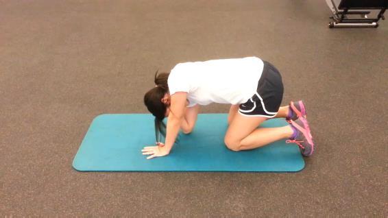 Mobility Training: Thoracic Spine Rotation and Extension Start position: Quadruped position, one elbow flexed and tucked toward opposite knee