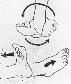 Repeat 2 times. 2. Ankle Circles: Do clockwise and counterclockwise. Repeat 10-20 times each way. 3.