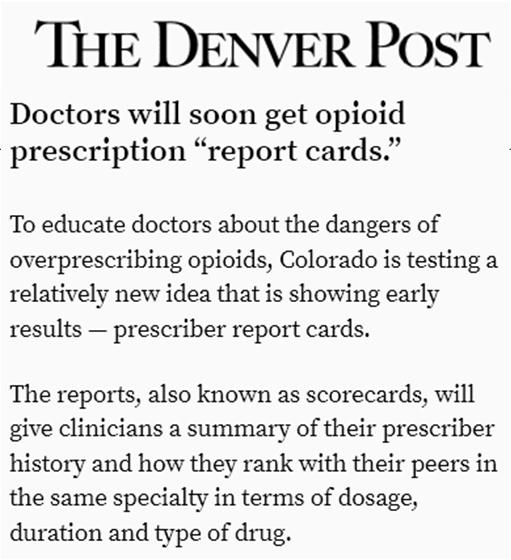 The idea is that prescribers might be prescribing more than