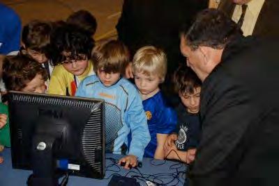 Bruno Demichelis, the famous Head of Sports Science, AC Milan Football Team, took time to teach some future soccer greats the finer points of biofeedback.
