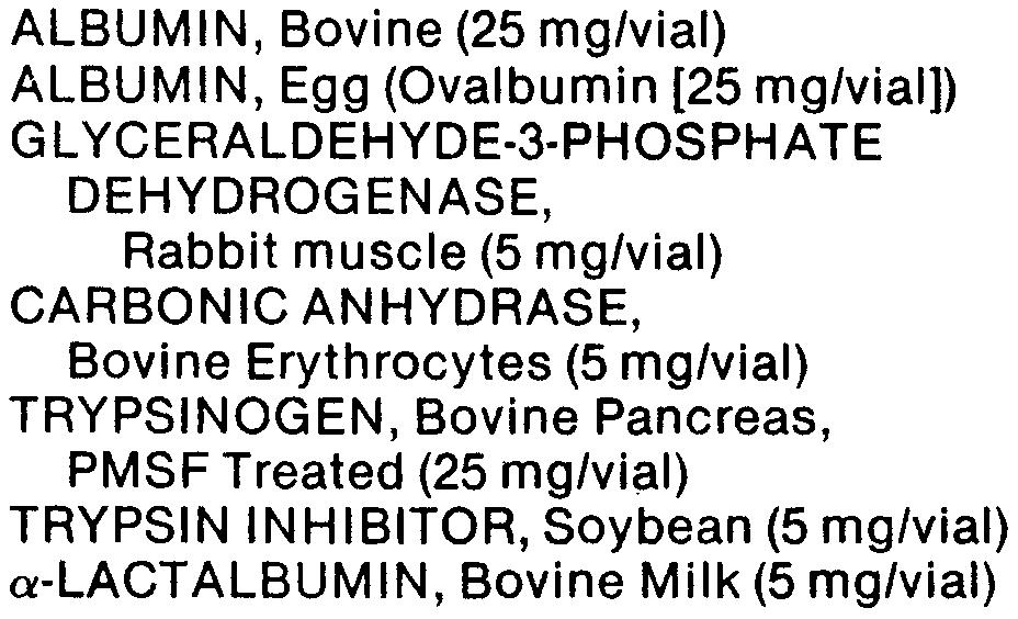 INHIBITOR, Soybean (5 mg/vial) 20,100 L 6385 a-lactalbumin,