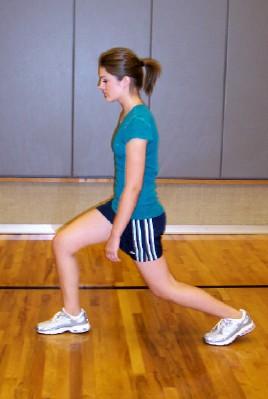 Knee Bend When squatting or lunging, don t bend your knees to an angle