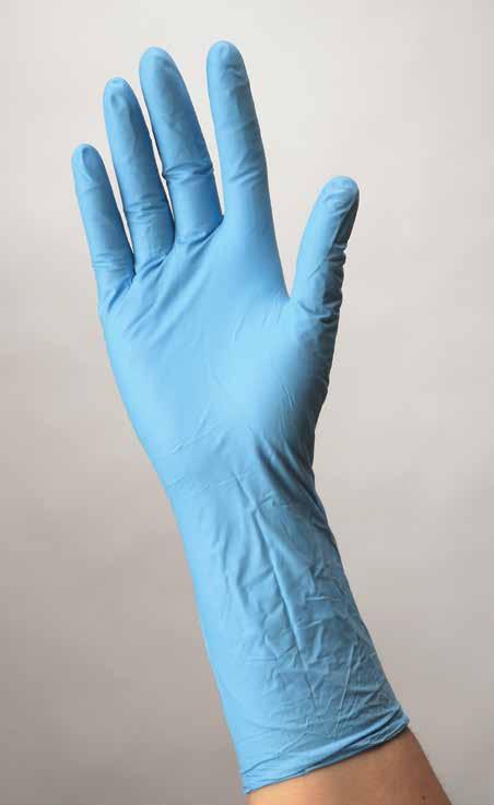 XP Powder-Free Non-Sterile Examination Gloves XP examination gloves feature a long, beaded cuff that safeguards the hand and wrist against spills and splashes while assisting in easy donning and