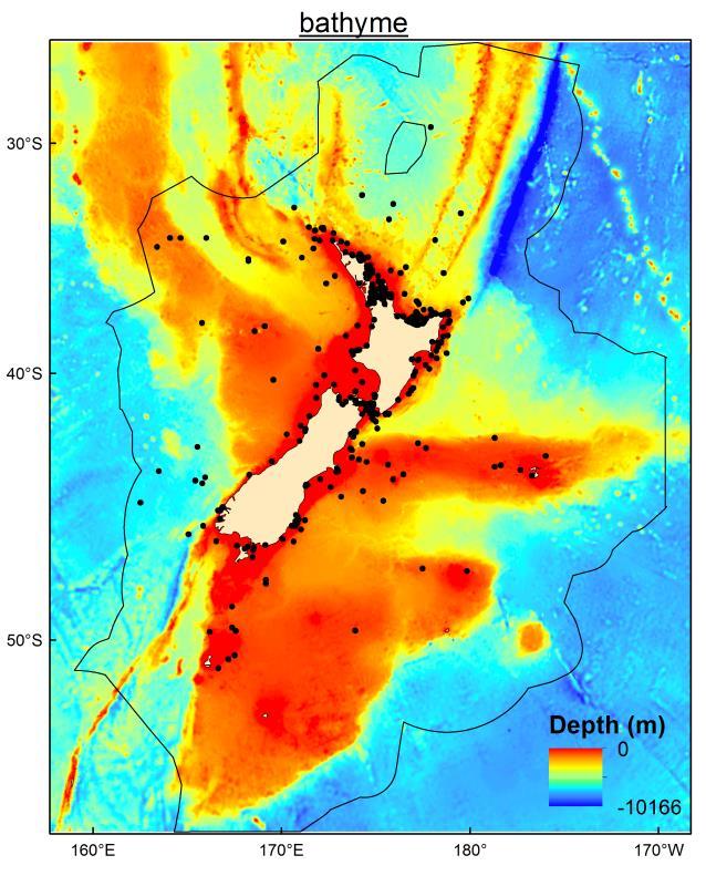 Appendix B Maps of environmental layers used in habitat modelling analyses of killer whales Spatial illustration of environmental layers used in habitat modelling analyses of killer whales within New